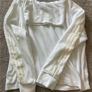 adidas Women's White Cowl Neck Sweater XL